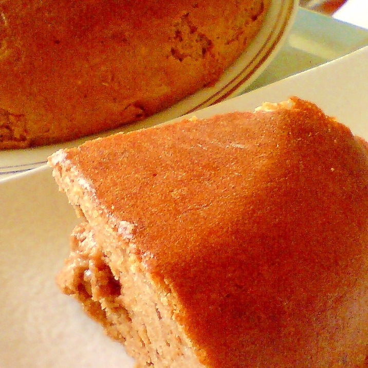 おやつに♪炊飯器スフレチョコチーズケーキ